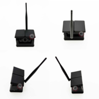 Kit de moniteur sans fil à écran partagé 4 canaux 7 pouces Quad View 1080P Caméras Caméra de recul Étanche Système BSD Panneau solaire
