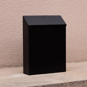 Buzón de Correo Moderno de Metal Negro, Impermeable, Montado en la Pared, con Cerradura, Capacidad de 10L, para Exteriores, Porche, Hogar, Oficina, Apartamento - Product Image 3