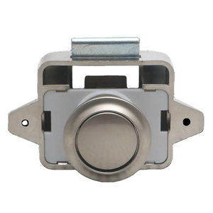 Mini Trắng <span class=keywords><strong>push</strong></span> <span class=keywords><strong>button</strong></span> ngăn kéo tủ bắt khóa Kẽm hợp kim ABS cửa Latch cho RV Caravan hoặc tủ cho cắm trại - Product Image 5
