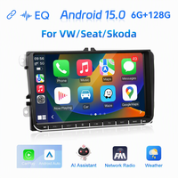 Autoradio Android 9 pouces avec CarPlay pour Volkswagen, écran tactile HD, navigation GPS, tout-en-un