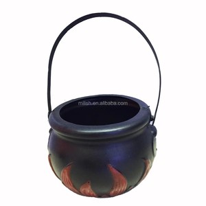 HH-0452 (14cm) fête Halloween nouveauté enfants en plastique sorcière <span class=keywords><strong>chaudron</strong></span> jouets ensemble - Product Image 3