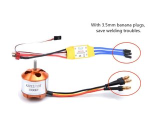 A2212 A2208 930KV 1000KV 1400KV 2200KV 2700KV มอเตอร์ไร้แปรงถ่านพร้อมตัวควบคุมความเร็วมอเตอร์แบบไร้แปรงถ่าน 30A สำหรับโดรน RC - Product Image 2