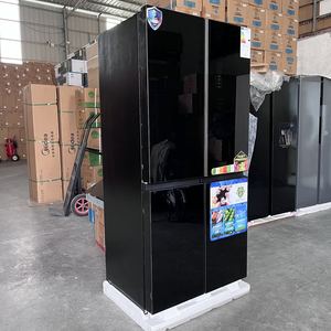 Réfrigérateur Américain Grande Capacité 631L Verre Trempé <span class=keywords><strong>Noir</strong></span> Multi-Portes Inverter Refroidissement Ventilé Dégivrage Automatique Avec Zone Fraîcheur/Humidité 220V 50/60HZ - Product Image 2