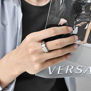 Stainless Steel Rotating <b>Ring</b> With Eye Of Horus Geometric Design Unisex Jewelry Gift For Anxiety Relief - Product Image 3