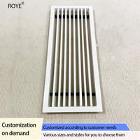 Grille de ventilation en ABS, blanche, prix d'usine, taille personnalisable, réglable, carrée, retour d'air, design industriel