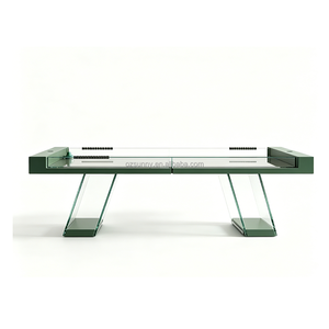 <span class=keywords><strong>Table</strong></span> de <span class=keywords><strong>hockey</strong></span> sur <span class=keywords><strong>air</strong></span> suspendue professionnelle de luxe pour 2 joueurs, avec pieds en bois et verre, pour loisirs à domicile - Product Image 2