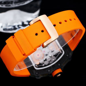 Montre de sport haut de gamme RM Skeleton, confortable à porter, avec boîtier en titane, design mécanique futuriste, fusion de matériaux de luxe - Product Image 6