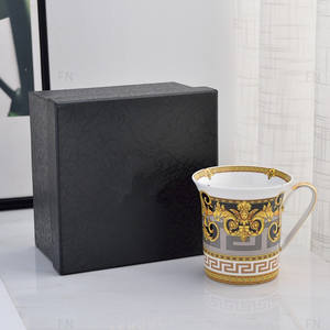 Nouvelle tasse en céramique de porcelaine fine série V avec boîte cadeau, capacité 200-300 ml, écologique et isolée pour boissons chaudes/froides - Cadeau d'affaires - Product Image 4