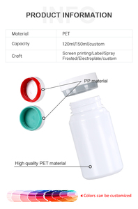 ขวดยาน้ำมันปลาเกรด120มล. สำหรับอาหารเสริมแคปซูลยาเม็ดขวดยาน้ำมันปลา - Product Image 5