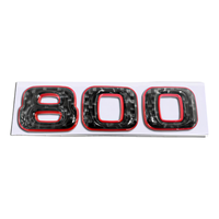 Emblème DOS BITURBO 800 pour B Rabus Merce-des-Benz Biturbo Coupé Cabriolet, autocollant de logo de voiture pour accessoires extérieurs automobiles