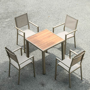 Outdoor Furniture Commercial <strong>Dining</strong> <strong>Table</strong> and Chair <strong>Teak</strong> Garden Furniture Set - Product Image 1