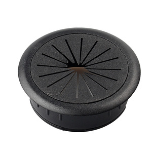 Boîte de gestion de câbles ronde en plastique 50/60/65/80 mm avec couvercle en caoutchouc amovible pour l'organisation des câbles de bureau - Product Image 3
