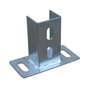 Base de Anclaje para Postes de Madera y <span class=keywords><strong>Metal</strong></span>, Personalizada, Resistente, en Forma de U, con Perno Hexagonal Galvanizado, para Uso Residencial, Venta al Por Mayor - Product Image 3