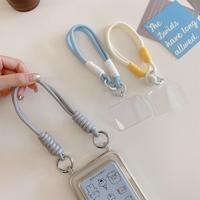 Cordon de téléphone portable en nylon avec dragonne pour iPhone et cordon court coloré, léger et écologique