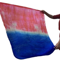 Grands Drapeaux Flex en Soie pour Culte Prophétique Louange Danse Peint à la Main Fluide Ministère Bannière