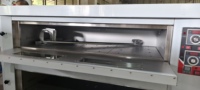 Four à pizza professionnel à gaz à double étage en acier inoxydable 201 avec 2 niveaux et 6 plateaux pour restaurant