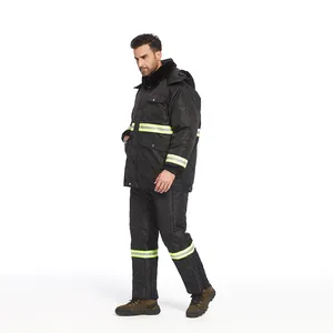 Conjuntos de pantalones y chaqueta reflectantes de seguridad, ropa de trabajo de seguridad Hi Vis, traje de invierno, ropa de Construcción de Carretera al aire libre, uniformes, ropa de trabajo