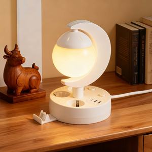 Turc, thaïlandais, laotien, égyptien, russe etc. Bandes d'alimentation standard européenne avec veilleuse et fonction de charge USB - Product Image 4