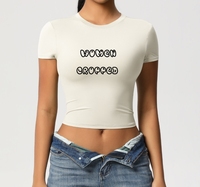 T-shirt court personnalisé pour femme 230G – T-shirt élastique personnalisable à séchage rapide pour femme