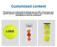Ballons de tennis personnalisés pour l'entraînement et les matchs, avec corde haute élasticité et durable, vessie en caoutchouc pressurisée, pour enfants et adultes, lot de 3 pièces avec base