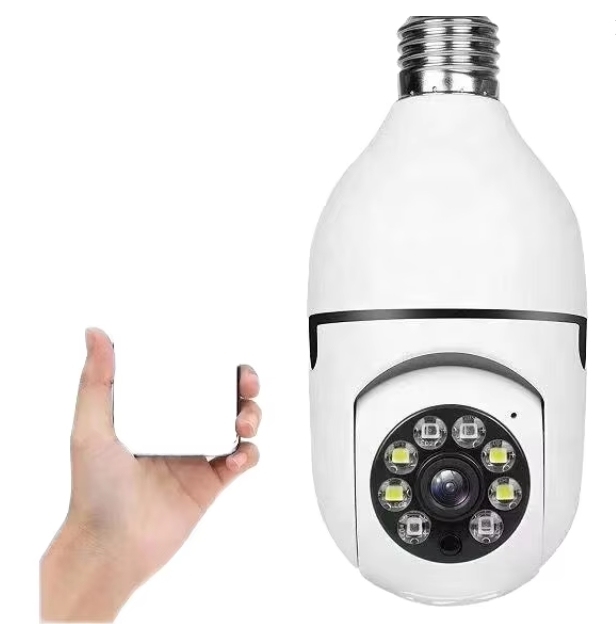 New 360 Degree HD 1080p Wireless CCTV Home Security Camera Wifi Speaker Outdoor Security Camera Bulb Featuring CMOS Imaging