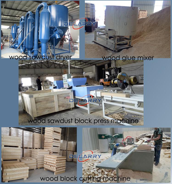 Factory Price Hot Selling Wood Pallet Block Maker Wood Sawdust Block Making Machine Used For Euro Pallet