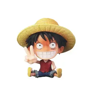 JM mainan patung karakter Anime Jepang, tokoh aksi Luffy Pvc Monkey d Luffy