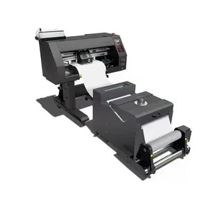 Digital Small Desktop A3 Inkjet T Shirt Printing Machine XP600 DX5 30cm Heat Transfer Roll Pet Film Tshirt A3 DTF Printer