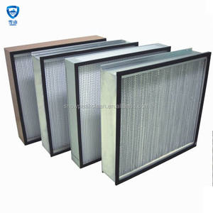 Filtres HEPA à plis profonds en aluminium pour purificateurs d'air haute efficacité, idéaux pour les systèmes de ventilation de salles blanches - Product Image 1