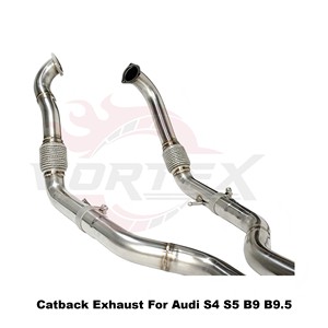 ระบบท่อไอเสียแคทแบ็กสแตนเลส Vortex Sport Sound Tuning สำหรับ Audi S4 S5 B9 B9.5 ปี 2018-2025 แบบอิเล็กทรอนิกส์ - Product Image 4