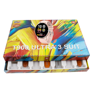 Montre connectée <span class=keywords><strong>T900</strong></span> 2026 pour hommes, nouvelle montre connectée avec écran tactile HD, mesure de la fréquence cardiaque, ensemble de montres connectées <span class=keywords><strong>7</strong></span> en 1 - Product Image 2