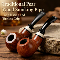 Porte-cigarette en bois Futeng, en bois de rose, avec chambre à fumée, laqué, classique, portable et réutilisable