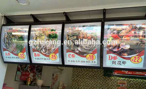 Thức Ăn Nhanh Nhà Hàng Quảng Cáo Mở <span class=keywords><strong>LED</strong></span> Menu Ban Ánh Sáng Hộp - Product Image 6