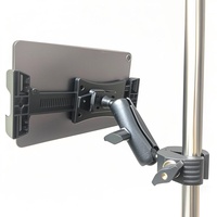 Support de fixation robuste en métal antivol à 360 degrés pour tablette, compatible avec les microphones et les vélos de spinning pour iPhone/iPad