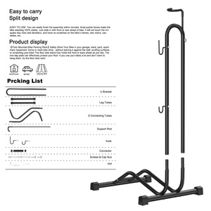Support de réparation professionnel pour vélo, 3 en 1, sur pied, pour stationnement à domicile, hauteur réglable, roues de 12 à 27,5 pouces - Product Image 4