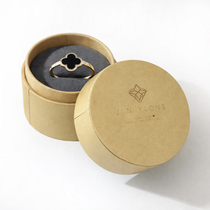 Boîte à bagues de luxe, boîte à bijoux rigide en deux parties, insert en daim, lamination douce au toucher, impression personnalisée du logo, vente en gros - Product Image 2