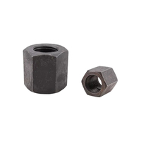 Écrou de raccord hexagonal métrique en acier au carbone de grade 8 DIN6334 GB55 GB56, connecteur d'extension de tige filetée à oxyde noir pour assemblage de fixation