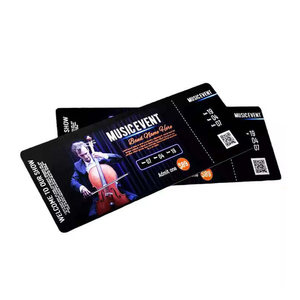 Tarjeta de Impresión Personalizada con Datos Variables, Número de Serie, Código QR, Código de Barras, Vales, Cupones, Boletos de Viaje, Pases para <span class=keywords><strong>Conciertos</strong></span>, Boletos para Eventos - Product Image 6
