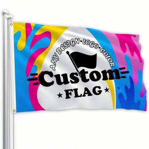 Drapeau 3 * 5ft personnalisé en usine pour le drapeau de logo personnalisé n'importe quelle taille - Product Image 6