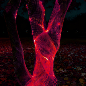 Đèn cây lưới sợi quang LED ngoài trời chống thấm nước, cây sự sống, đèn cảnh quan, trang trí ngày lễ, đèn sân vườn <span class=keywords><strong>RGB</strong></span> nhiều màu sắc - Product Image 2