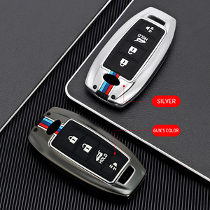 Funda Protectora <span class=keywords><strong>para</strong></span> Llaves <span class=keywords><strong>de</strong></span> Coche <span class=keywords><strong>de</strong></span> Aleación <span class=keywords><strong>de</strong></span> Zinc y Gel <span class=keywords><strong>de</strong></span> Sílice <span class=keywords><strong>para</strong></span> INFINITI QX56 ESQ QX50 Q50 QX60 Q50L, Llaveros, Bolsas y Accesorios - Product Image 6