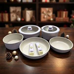 Ensemble de pots antiadhésifs moulés sous pression avec induction pour le <span class=keywords><strong>camping</strong></span> en plein air - Product Image 1