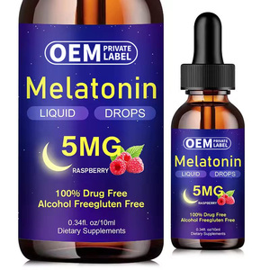 Melatonine Drank <span class=keywords><strong>Plant</strong></span> <span class=keywords><strong>Extract</strong></span> Slaap Vloeibare Ontspanning Melatonine Supplement Druppels Voor Diepe Slaap - Product Image 5