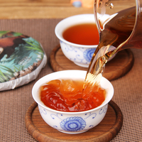 Thé de l'arbre ancien du Yunnan, matière première, 8 ans d'âge, parfum de camphre, thé Puerh mûr, ensemble de sept pièces, vente en gros
