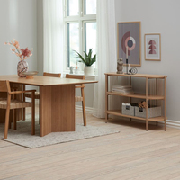 Armoire minimaliste moderne en corde tissée Transfert en bois Conception de loisirs Console Tables pour la maison Salle de banquet Meubles de salon