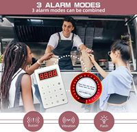Système d'appel pour restaurant 2-16 buzzers 300FT avec signal sonore et vibration pour hôtel, camion de restauration, café, église, infirmierie, bar 315/433MHz Garantie 1 an