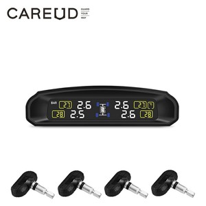 Monitor Solar Tpms para coche, sensor interno de presión de neumáticos, sistema de seguridad automático, advertencia de temperatura - Product Image 4
