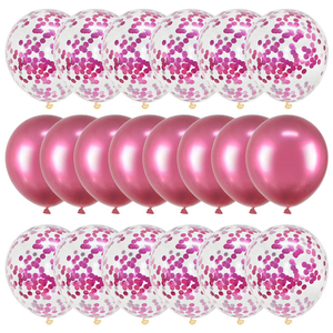 2026 or Rose Durable écologique découpé joyeux anniversaire fête bannière gland rideau Latex aluminium Film ballons saint valentin - Product Image 6