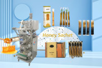 Machine d'emballage automatique VFFS pour bâtonnets de miel, liquides, ketchup, pâte de tomate, confiture, sauce, mayonnaise en sachet