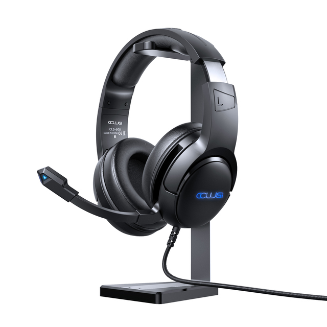 Gaming Headset 50mm Driver Noise Cancelling Mic Comfortable Breathable Large Earmuffs Adjustable Headbeam RGB Light Over-Ear